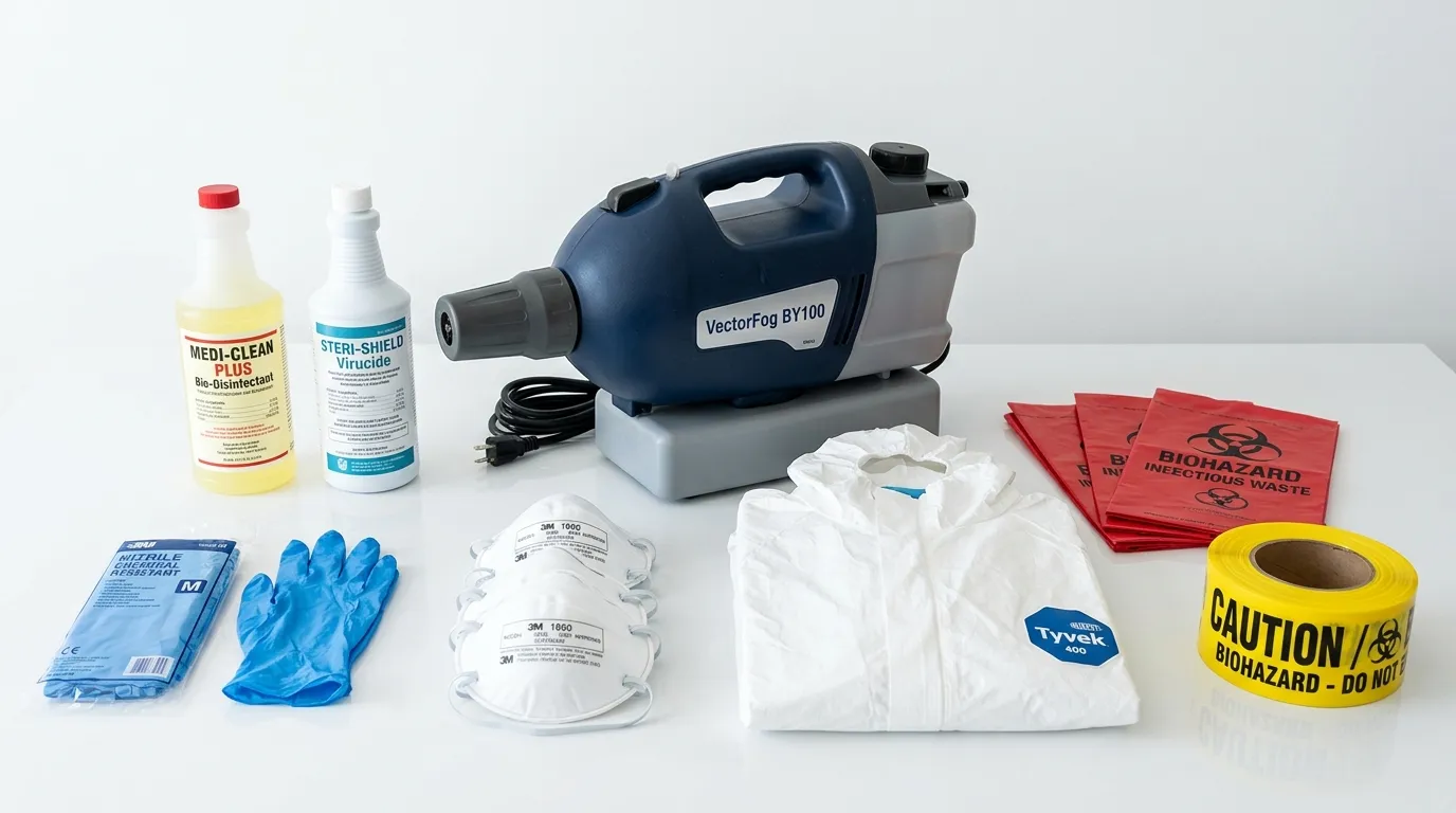 Professional biohazard remediation crew working in Lower Moyamensing